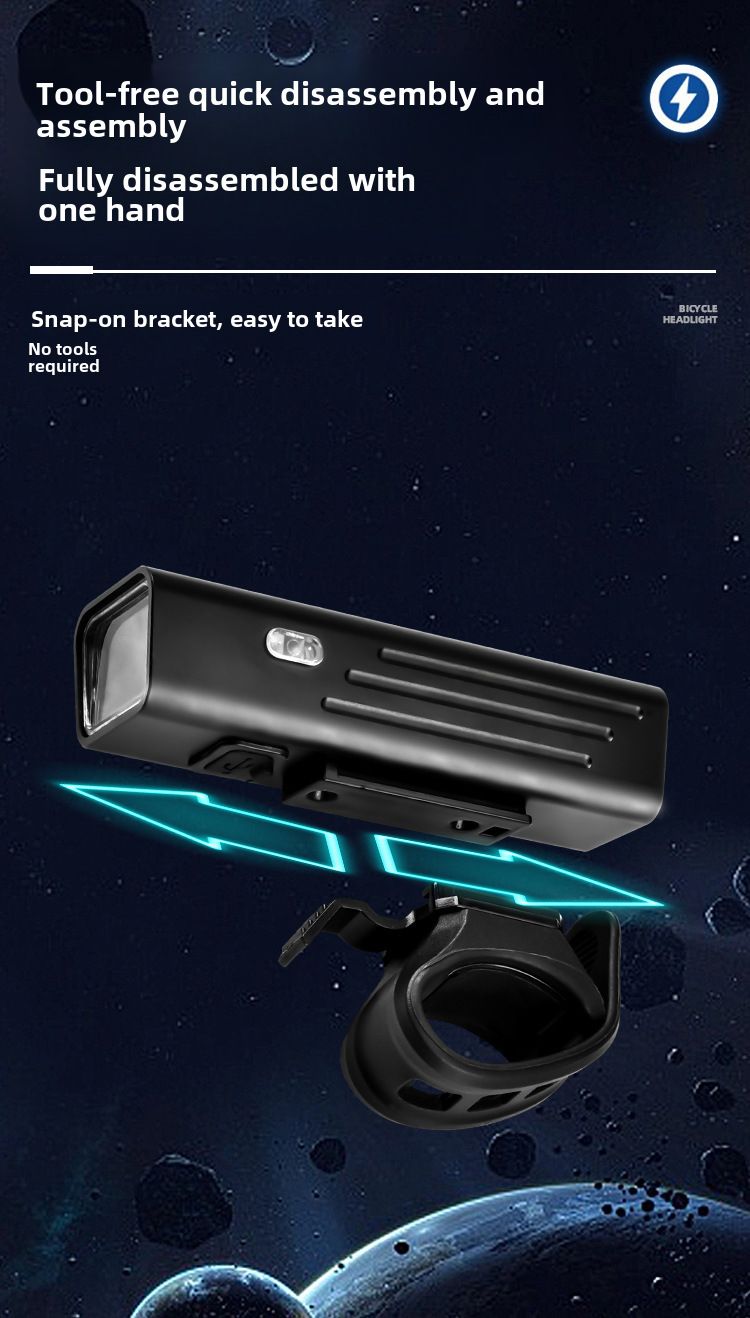 Luce per bicicletta Faro per auto da strada per mountain bike con sensore di luce intelligente Luce per guida notturna Protezione dalla pioggia Torcia notturna Attrezzatura_voghion.com