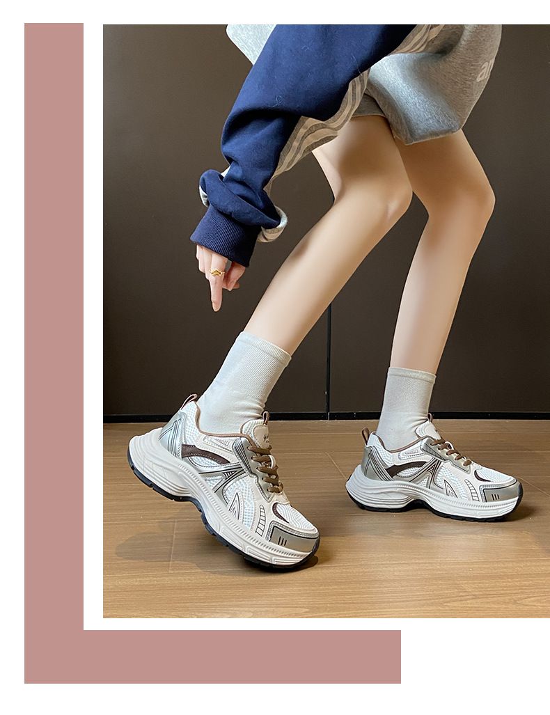 Papa Schuhe Studentin Sport Laufschuhe Freizeitschuhe Plattform Höhe Erhöhen_voghion.com