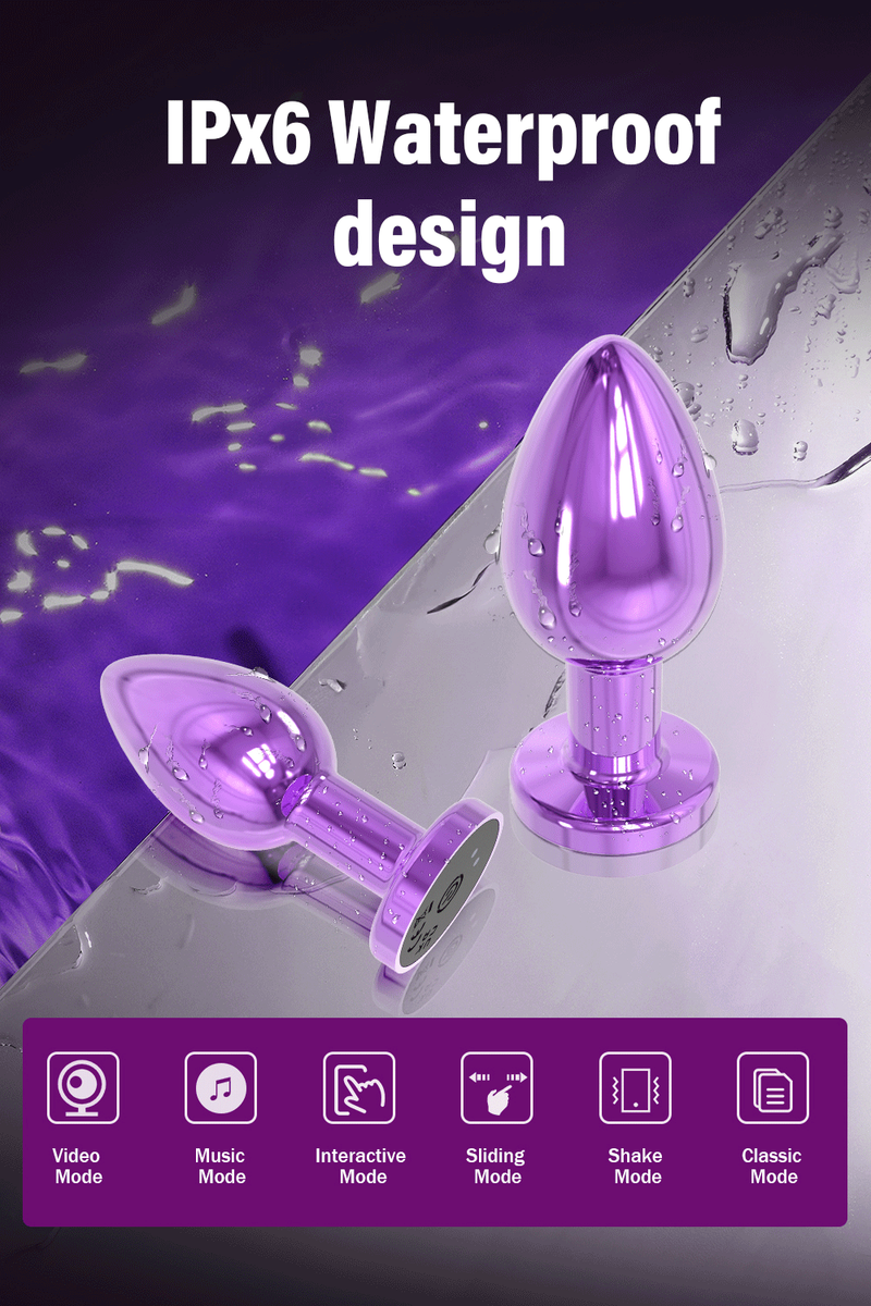 Männlicher Protate Maager APP Wirele Fernbedienung Anal Plug Vibrator Metall Gesäß Hintern Tragbar Für Erwachsene Homosexuell Sex_voghion.com