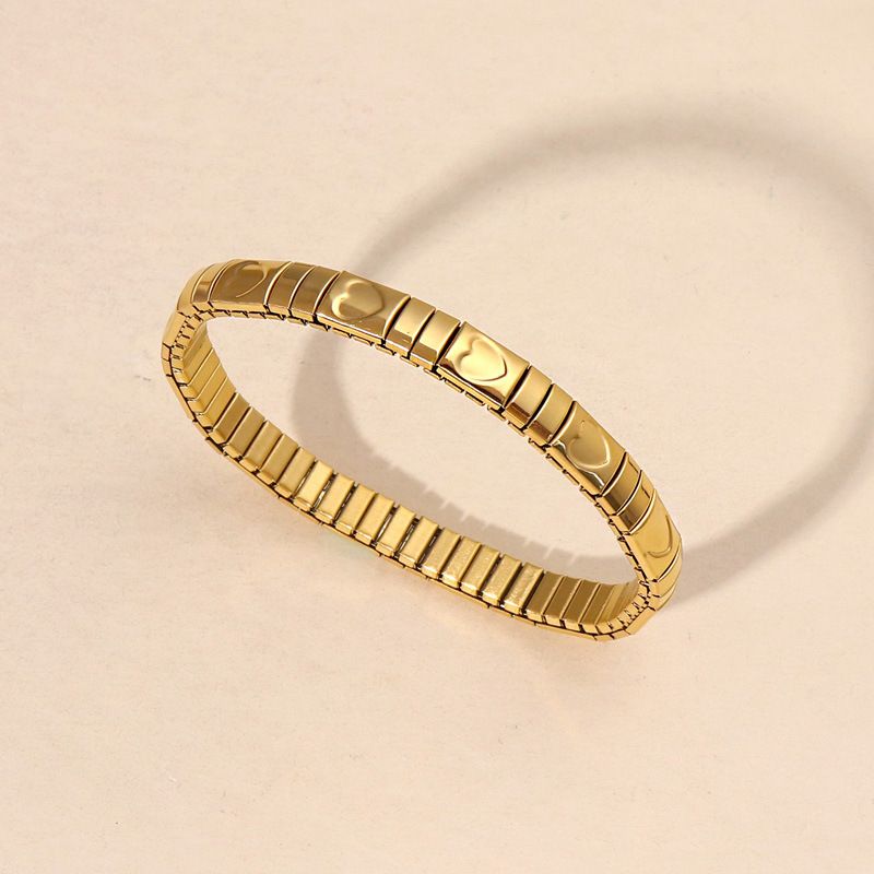 Hot Selling Watch Strap Non-Fading Women High-End Elastic Fashion Gold-Plated Bracelet_voghion.com