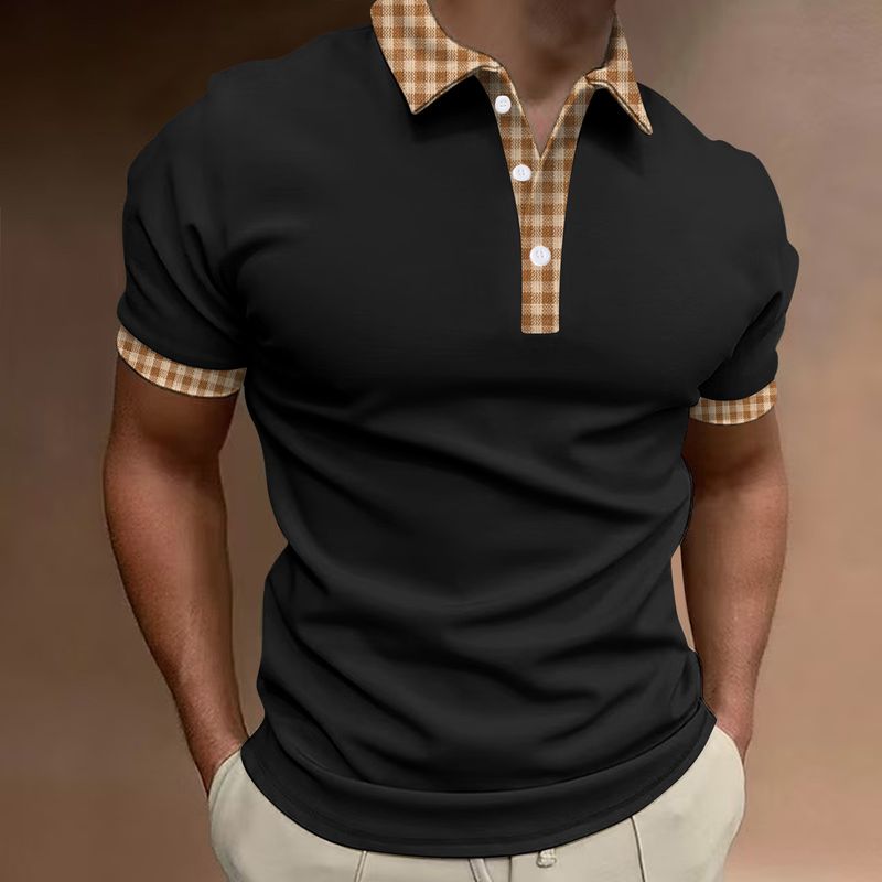 Camisa polo masculina de manga curta respirável e com botões, para primavera e verão, 25ª temporada, personalizável_voghion.com