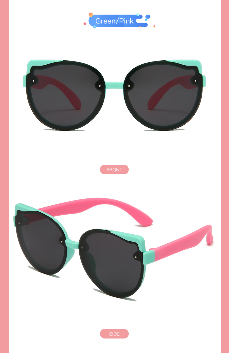 WarBlade Nuovi occhiali da sole polarizzati per bambini Moda TR90 Occhiali da sole flessibili in silicone per bambini Occhiali retrò per ragazzi e ragazze_voghion.com