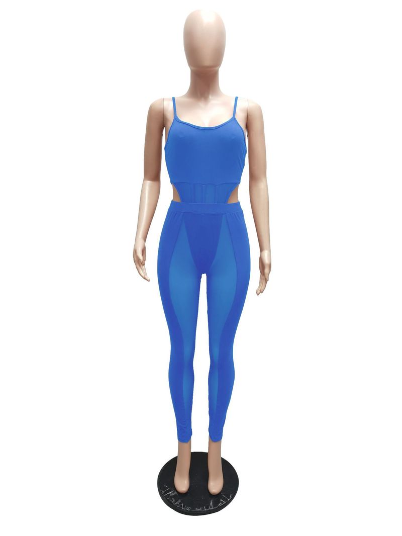 Set da donna in due pezzi con prospettiva sexy da discoteca cava con cuciture a rete_voghion.com
