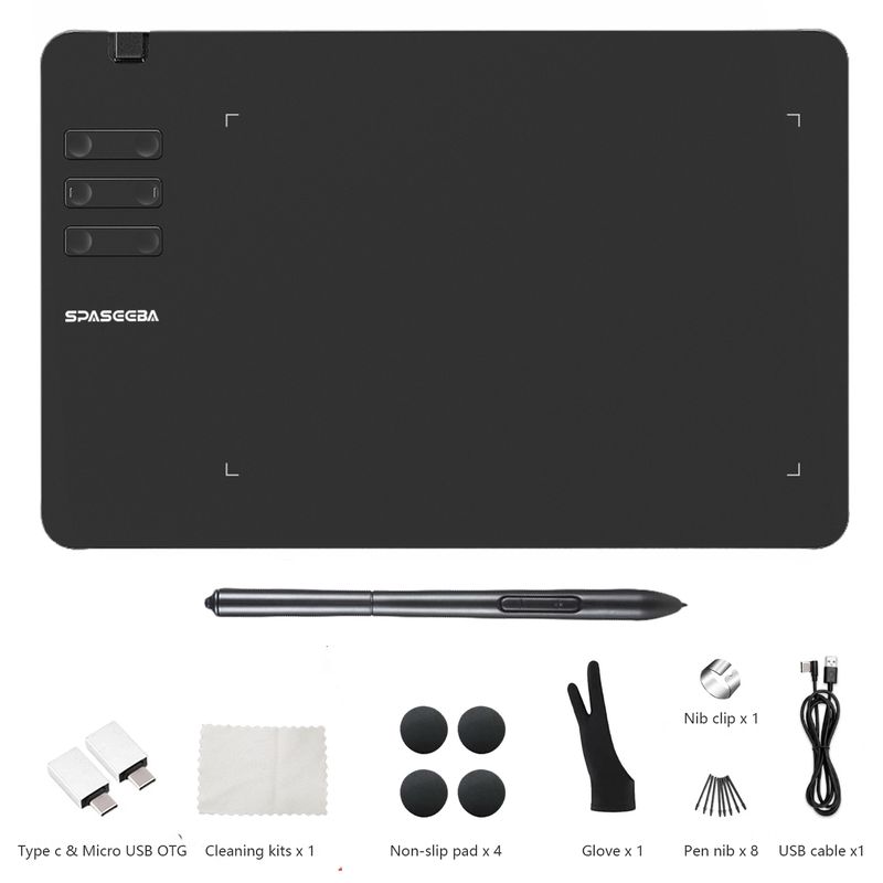 605 Graphics For Drawing Painting / Gaming OSU, Ultra Thin Art Pen Tablet With 8192 Levels Digital Stylus_voghion.com