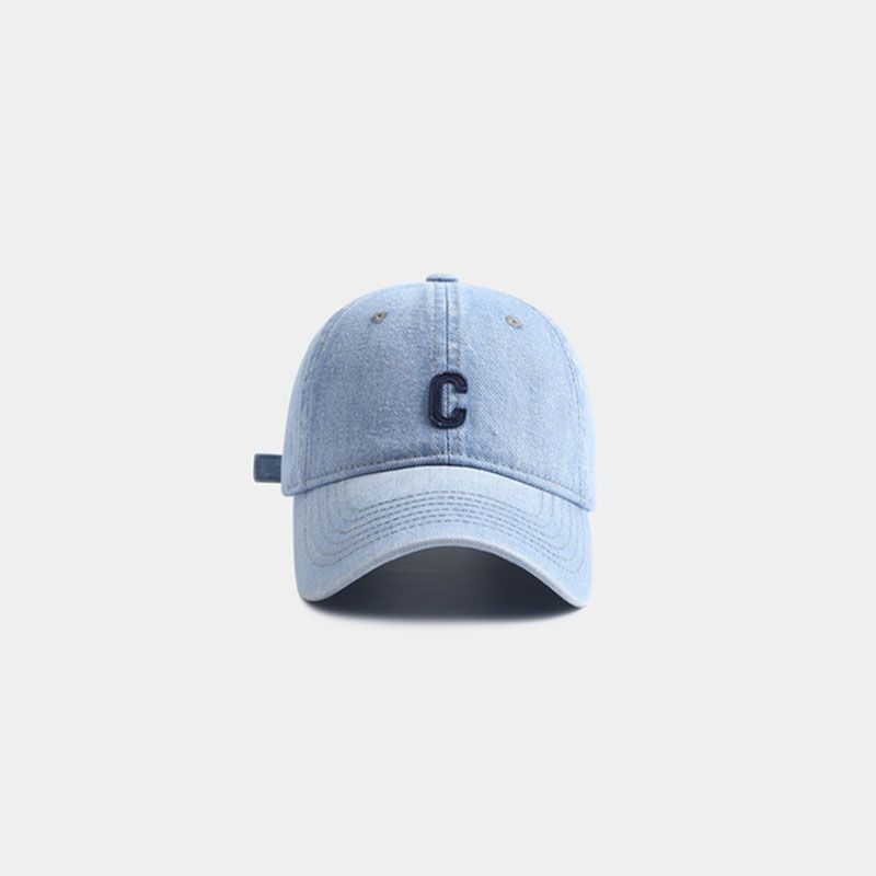 Hats For Women's New Models In Summer, Show A Small Face Big Head Circumference Letter C Cap Baseball Cap For Men_voghion.com
