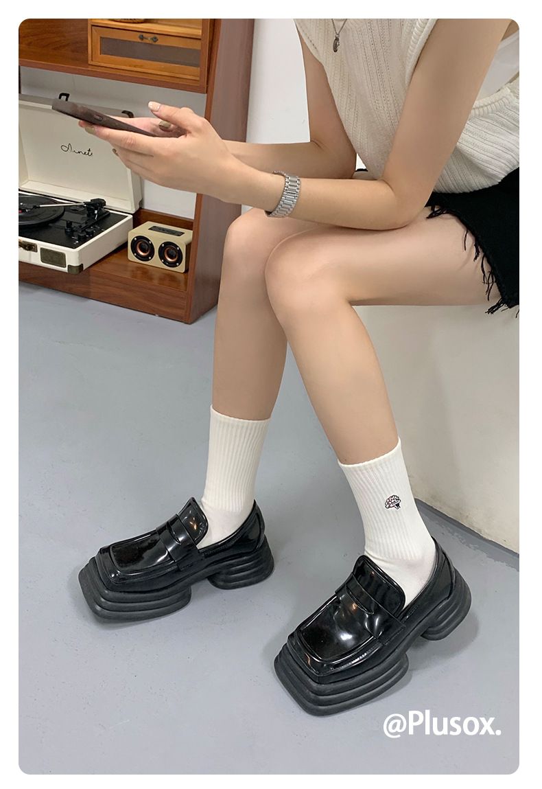 Crew Socks Plusox Sokken Ins Trendy Tube Sokken Geborduurd Koppel Mannen En Vrouwen Lange Sokken Smiley Regenboog Mentaliteit College Trend Merk_voghion.com