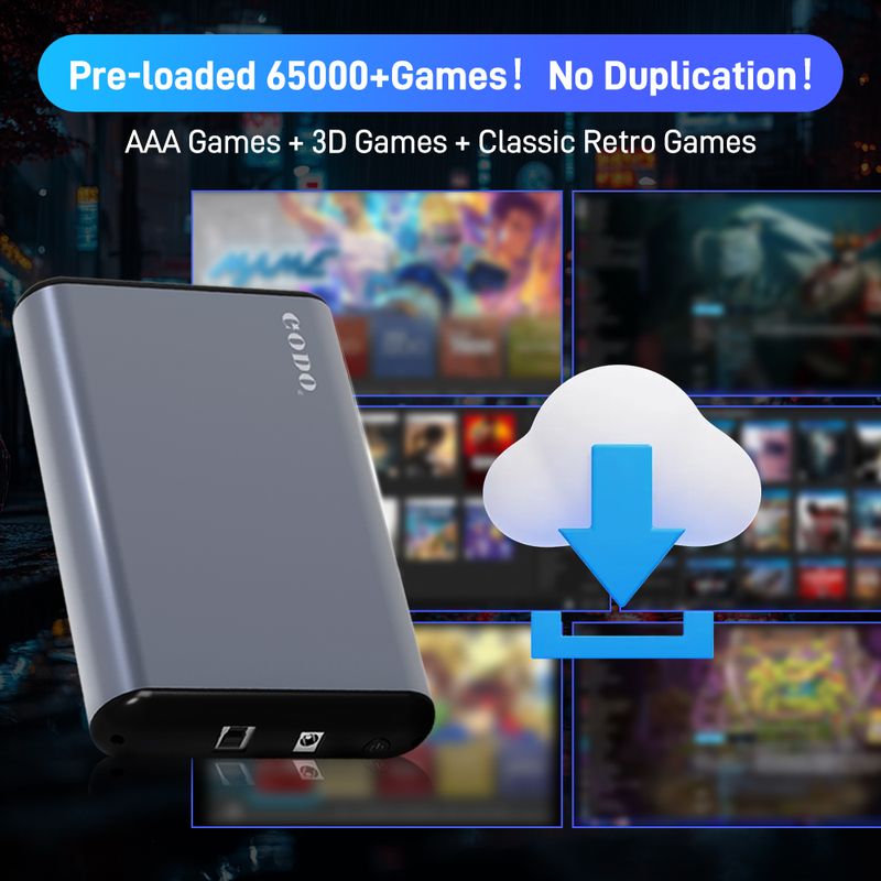 Hyper Base MIX 6T Gaming HDD Retrobat&Playnite&Launchbox For PS5/PS4/PS3/XBOX/Switch/DC Emulators 65000+AAA/3D/Retro_voghion.com