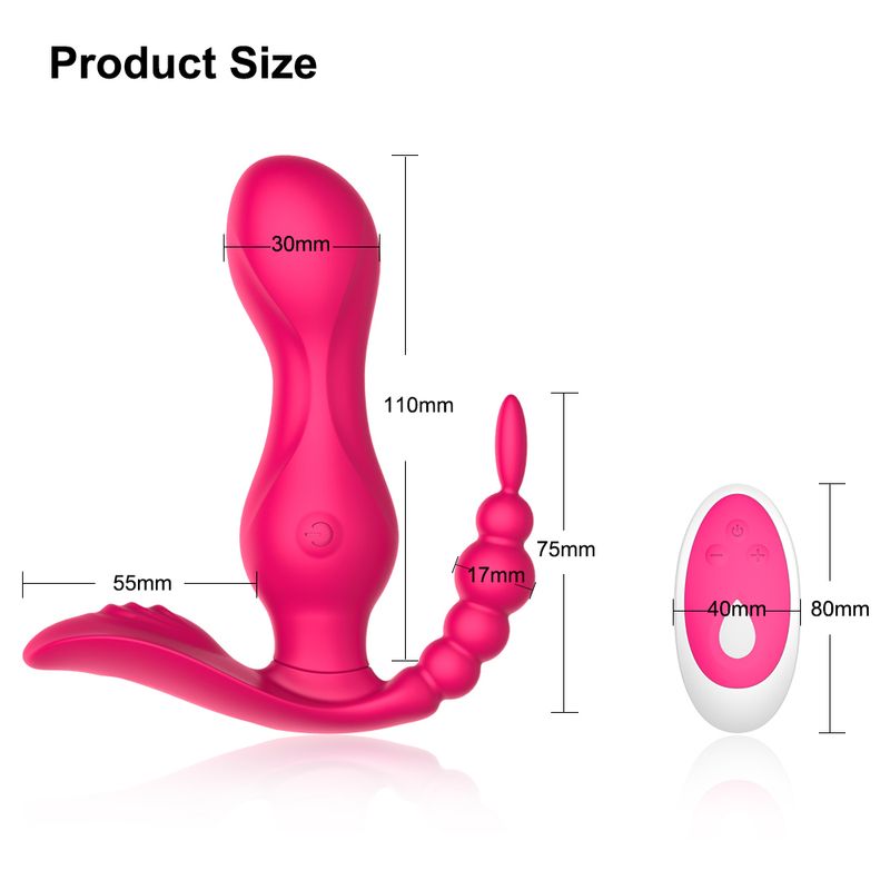 Vibratore-dildo, senza fili, per la stimolazione del punto G e del clitoride_voghion.com
