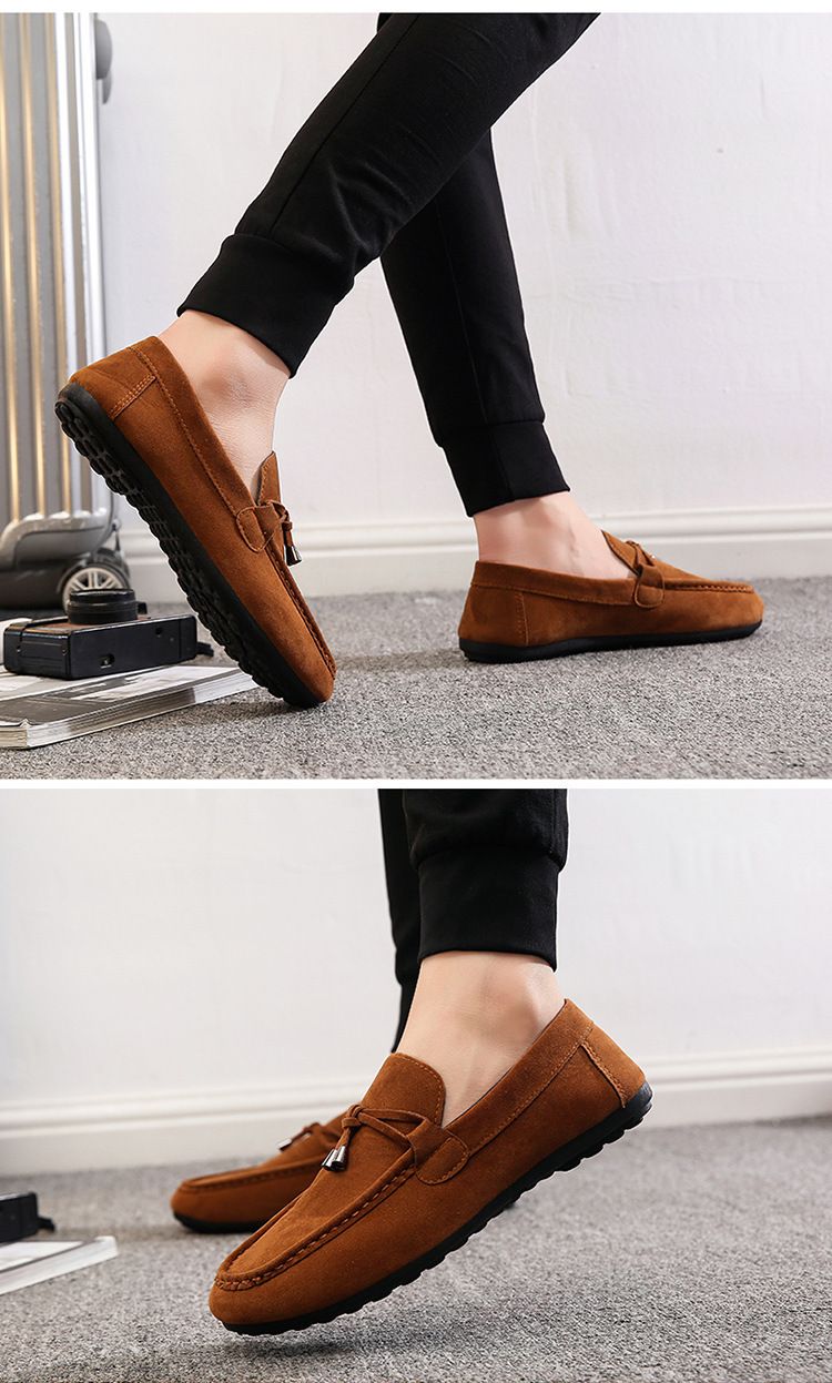 Herrskor Herrmockasiner Slip-on Trendiga slip-on skor för män Alla matchande lata skor Casual koreansk stil Heta rea_voghion.com
