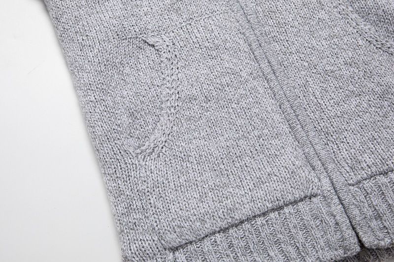 Abbigliamento maschile 2024 Inverno Uomo foderato in pile ispessito con cappuccio maglione cardigan giacca moda sottile maglia cappotto_voghion.com