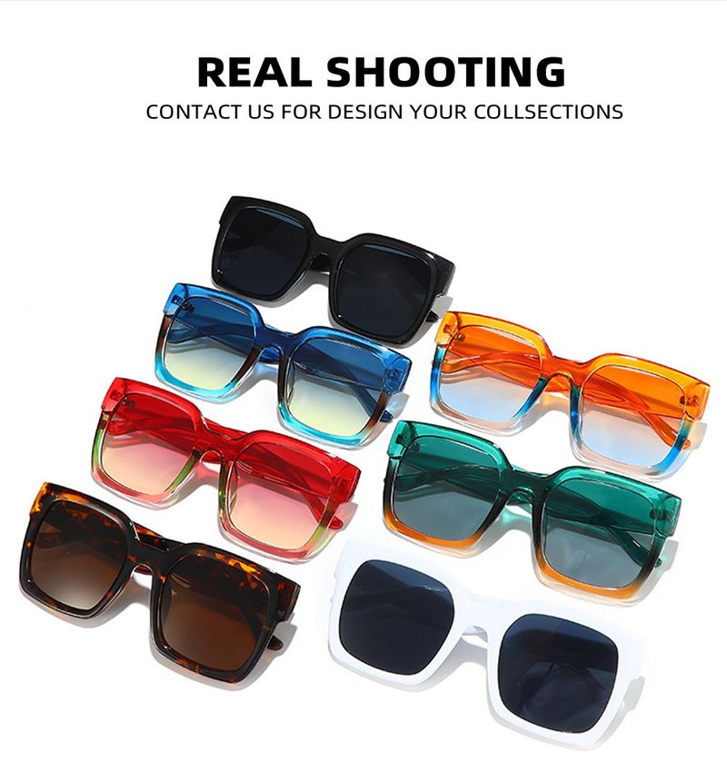 Dopamine Sunglasses For Women - UV400 Large Square Frame With Wide Legs (Trendy 2025 Design, Small Face Fit)_voghion.com