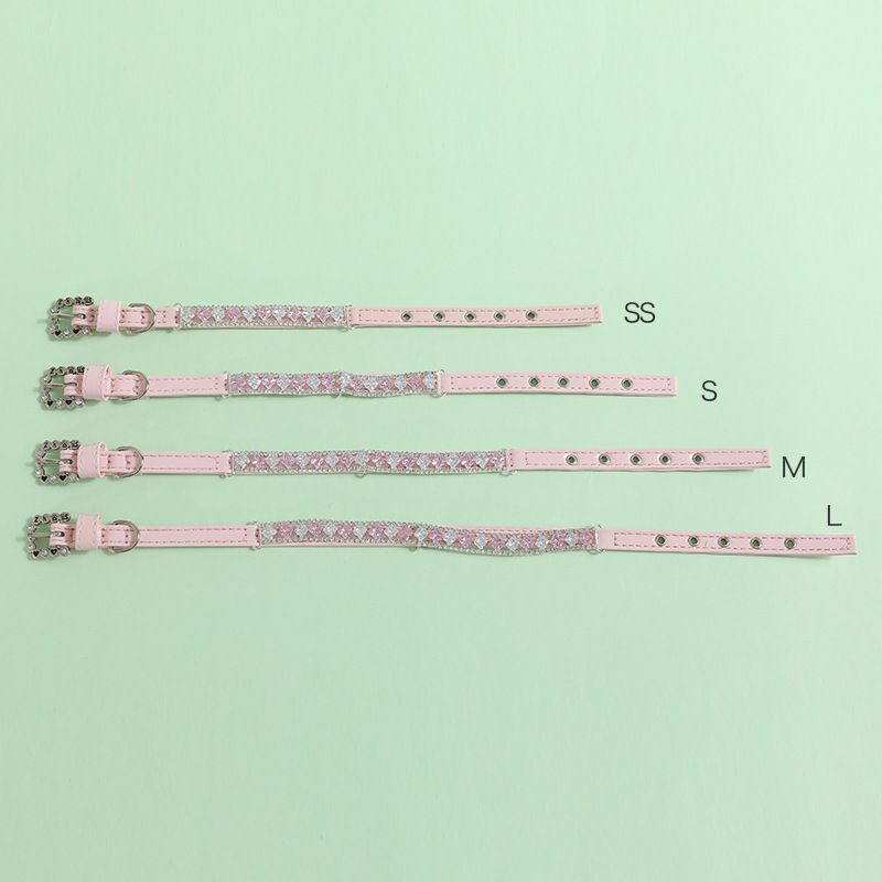 Pet supplies collar traction rope collar set cat necklace small and medium sized dog collar collar accessories_voghion.com