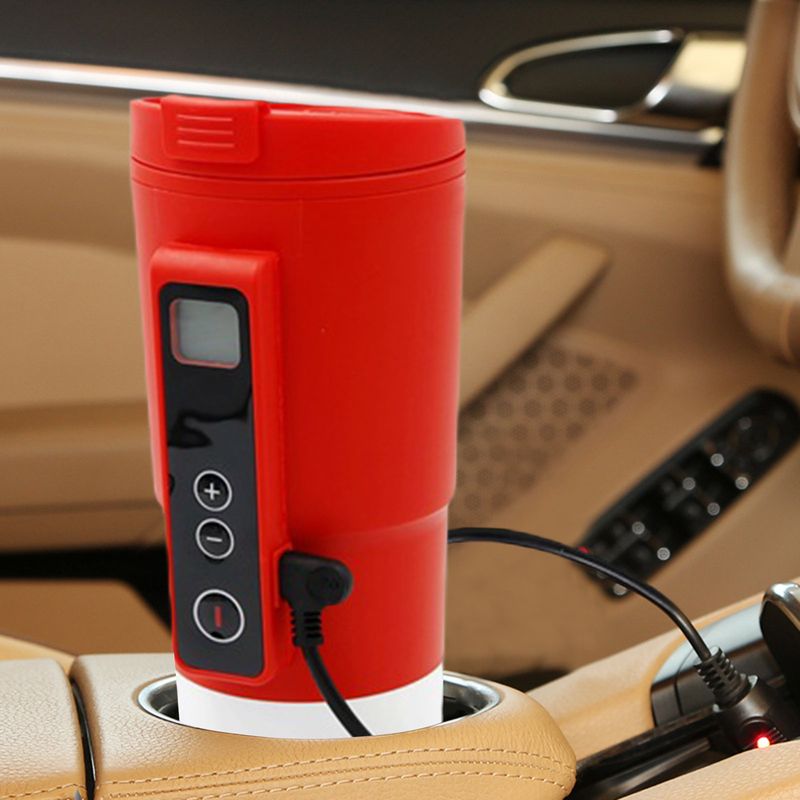 Car Heating Cup Temperature Control Travel Coffee Electric Mug_voghion.com
