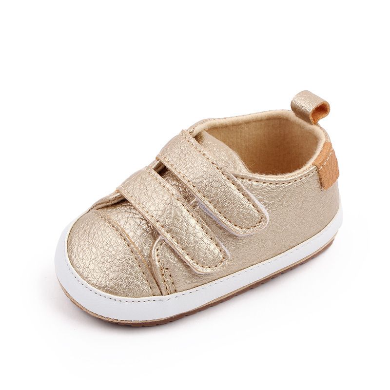 Mère et enfants printemps et automne chaussures bébé 3-6-12 mois bébé double Velcro chaussures enfant en bas âge chaussures bébé M22-13_voghion.com