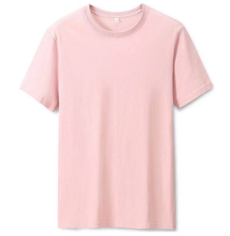 2025d Herren-T-Shirt aus reiner Baumwolle mit Rundhalsausschnitt, kurzes T-Shirt, einfarbig weiß, lockere Passform, Übergröße, halbe Ärmel_voghion.com