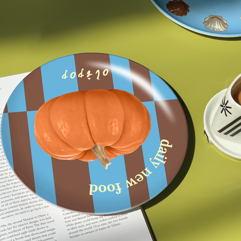 Nordic High-End Bambusfaser Home Dessert Flache Schmuck Umweltfreundliche Camping Teller_voghion.com