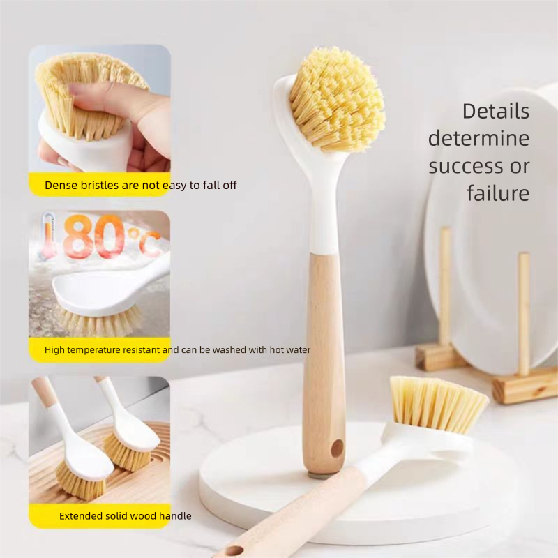 Haushalts-Küchenhelfer: Reinigungsbürste für Töpfe, Antihaftbeschichtungen, Geschirr, zum Entkalken und Entfernen von Ölflecken_voghion.com