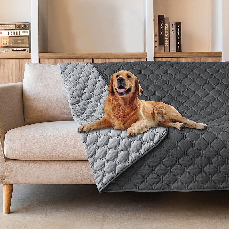 Double-Sided Waterproof Pet Cushion Mattress Anti-Scratch Non-Stick Hair Sofa Furniture Protector_voghion.com
