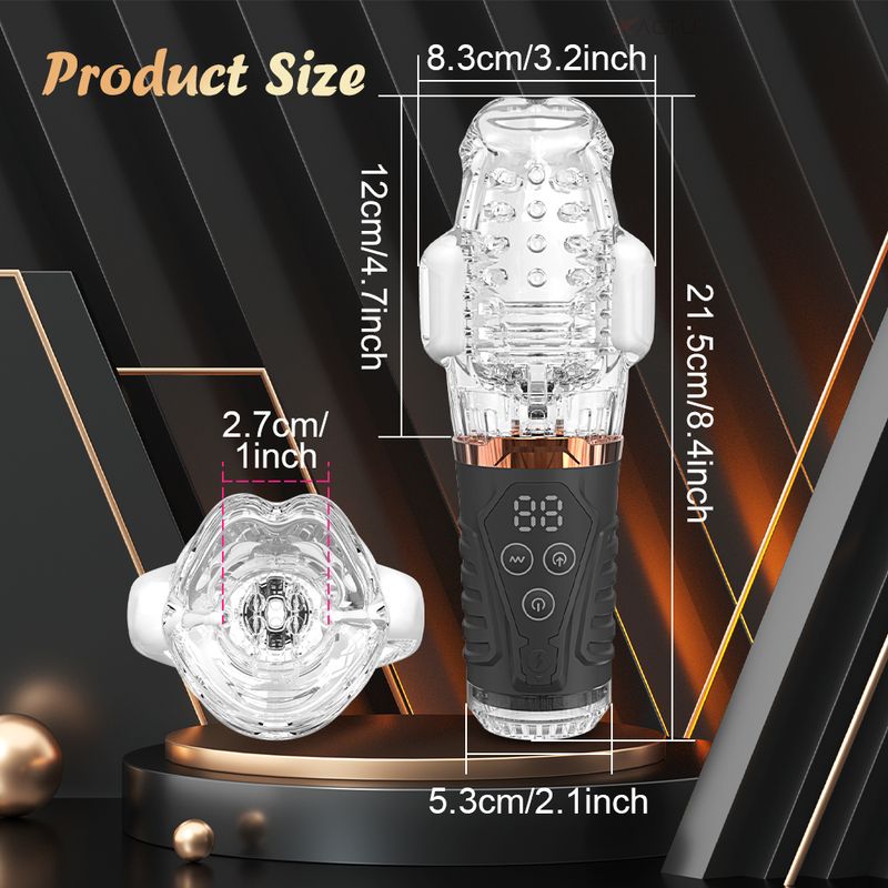 TD Sucking Vibrating Oral Sex Cup, Head Training Device, Peni Maager, Male Maturbator, Blowjob Equipment, Adult 34e_voghion.com