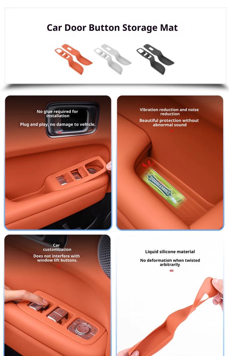 Passend für L6 L7 L8 L9 Silikonkollektion Mittelkonsolen-Getränkematte Auto-Modifikation Innenausstattung_voghion.com