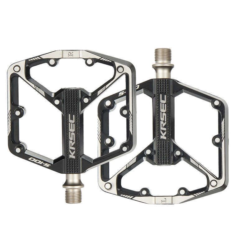 Accessoires de vélo KRSEC, alliage d'aluminium, antidérapants, pédales tout-terrain légères, VTT, trois pédales Peilin_voghion.com