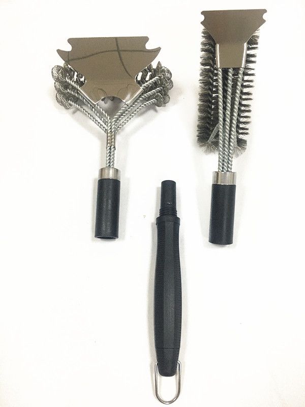 Austauschbar Feder Grillbürste aus Edelstol Grillreinigungsbürste Grillbürste Grillinstrumenter_voghion.com