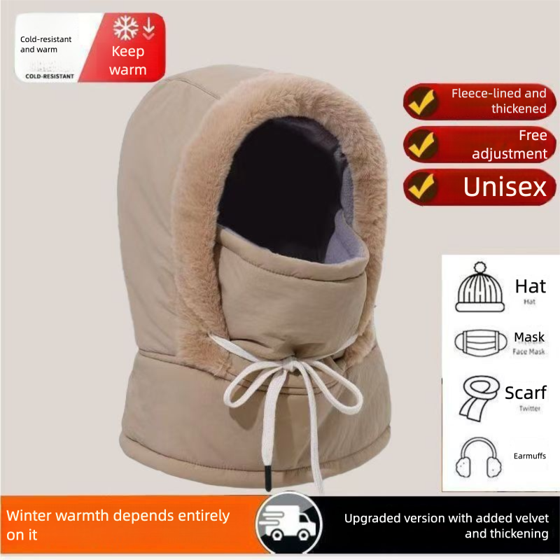 Lei Feng per uomo e donna, calore invernale, protezione dal freddo, antivento, con fodera in pile, bici elettrica ispessita_voghion.com