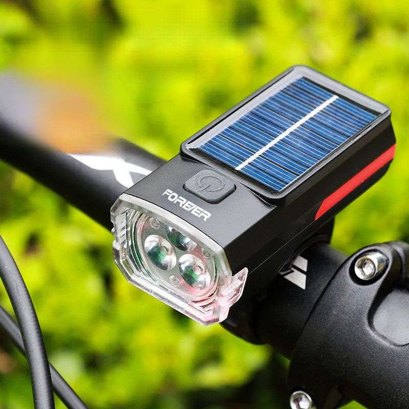 Torcia solare ad alta luminosità per bicicletta, luce anteriore ricaricabile, attrezzatura per ciclismo da montagna_voghion.com