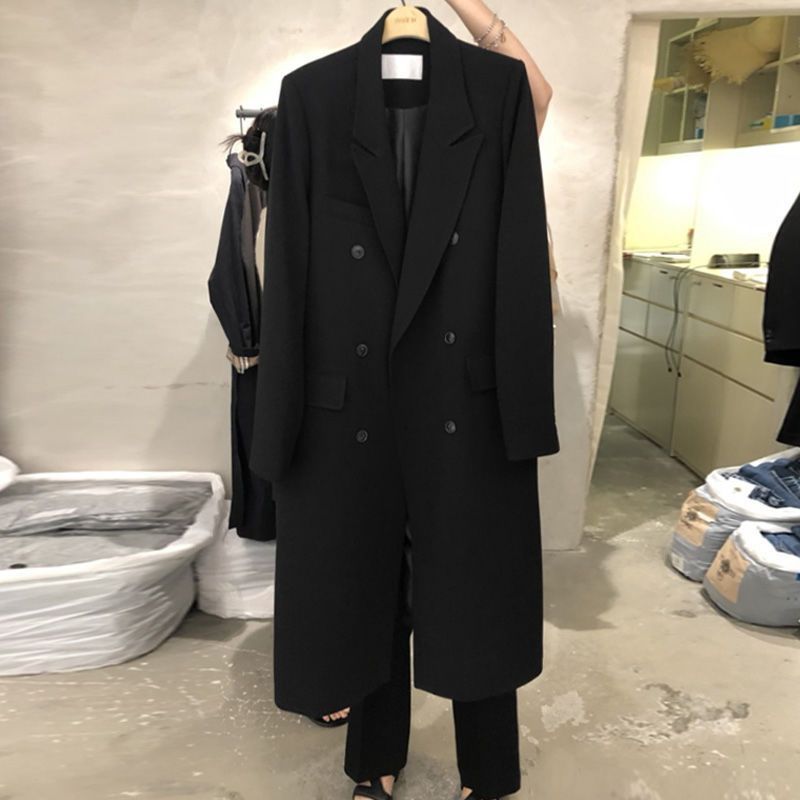 Trench da donna di media lunghezza 2022 autunno inverno nuovo cappotto casual in stile coreano cappotto celebrità di Internet Hong Hongzhi_voghion.com