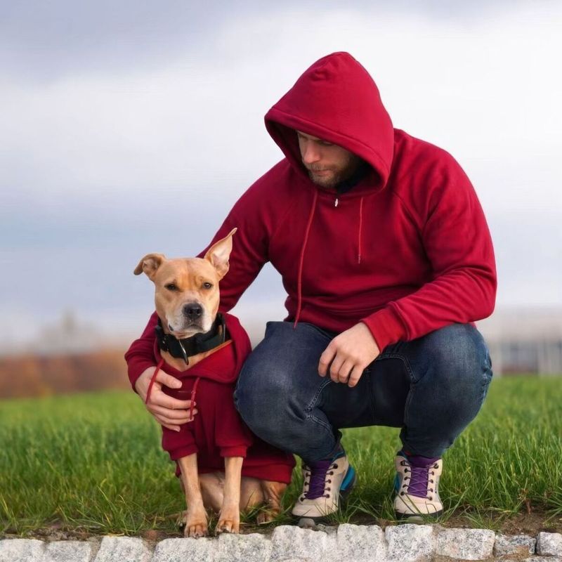 Hanorac din fleece cu imprimeu de litere pentru animale de companie, toamnă și iarnă, cu căciulă, mărime medie și haine, haine pentru câini mari_voghion.com