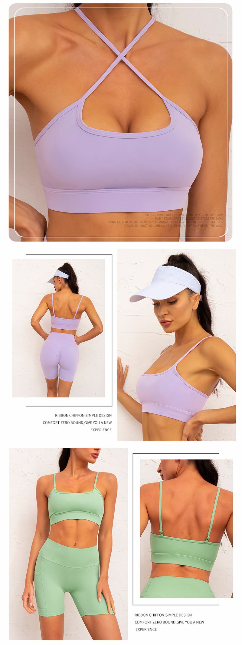 reggiseno yoga con bretelle incrociate sulla schiena, gilet fitness e corsa_voghion.com