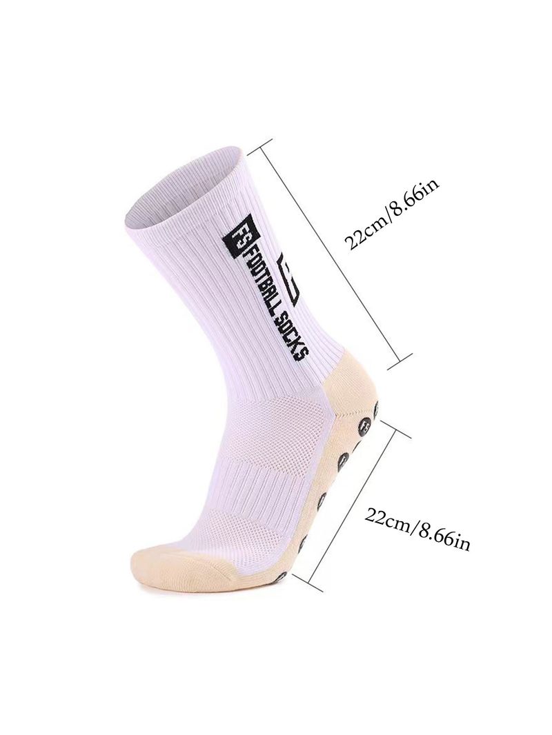 4 pár új FS Mid Tube ragasztott futballzokni sportedzésekhez és versenyekhez, csúszásmentes és légáteresztő zokni_voghion.com