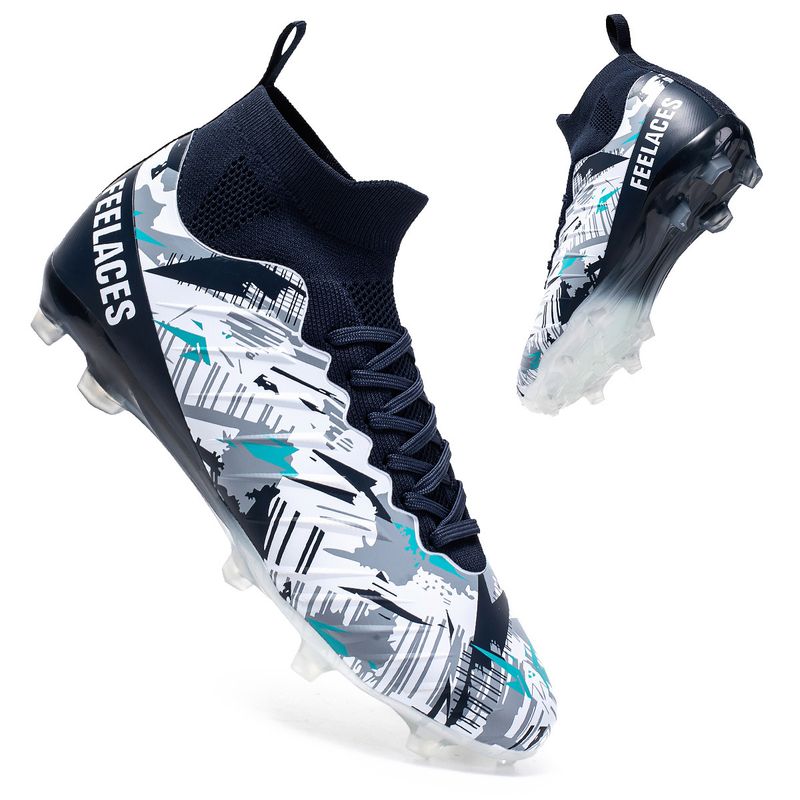 2024 New High-Top Long High-Quality Professional Training Sneakers Broken Spikes Football Shoes_voghion.com