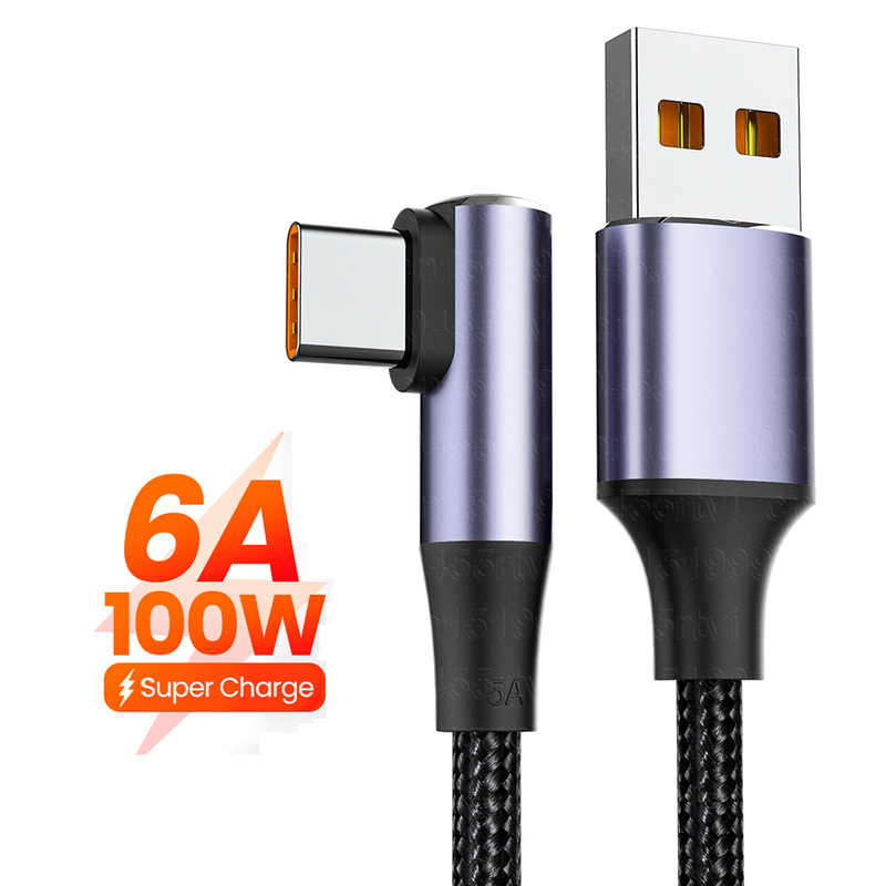 6A Schnellladekabel USB Typ C passend für Huawei P40 Pro Mate 100W SuperCharge Kable USB C Ladegerät Daten c_voghion.com