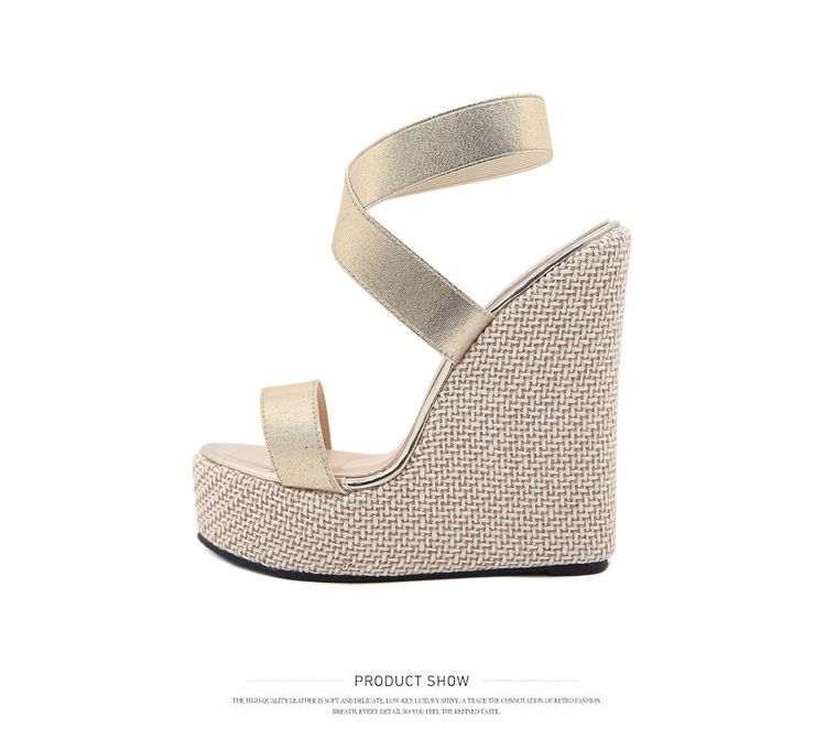 Sandali con zeppa in corda da donna, semplici e comodi, disponibili_voghion.com