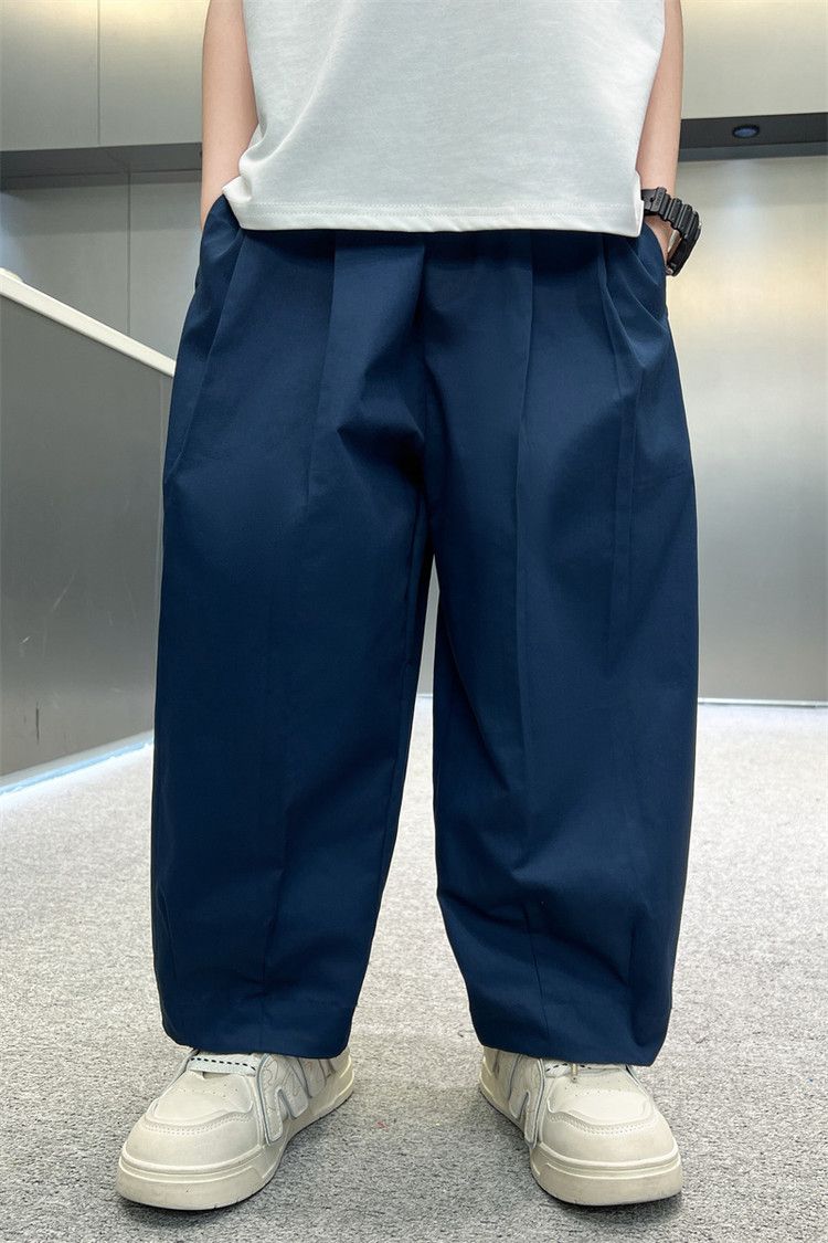 Kids’ Clothing Boys Summer Solid Color Anti Mosquito Pants New Style Medium And Large Children's Summer Children's Thin Trousers Boys Casual Pants_voghion.com