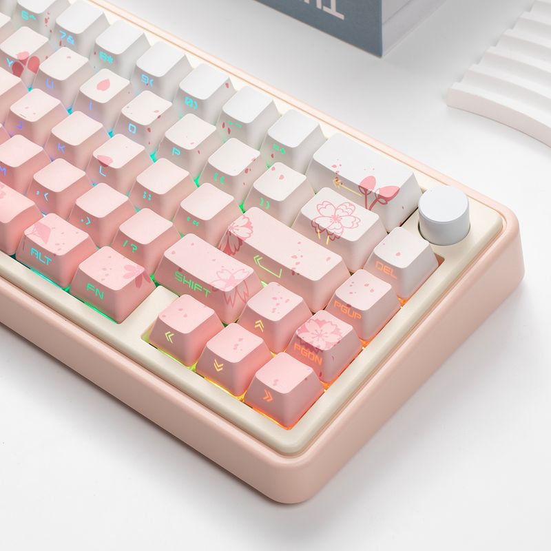 Jkdk Pink Transparent 87 104 Key Cap_voghion.com