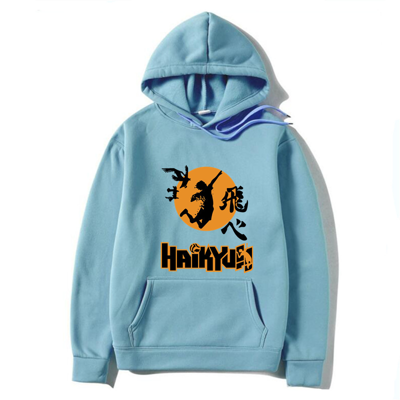 Podzimní a zimní nový tisk Anime volejbal mládeže kreslený den Anime volná pánská a dámská mikina_voghion.com