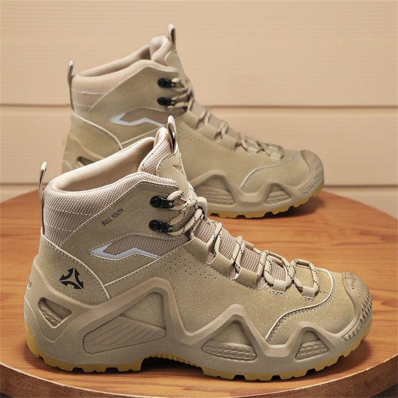 Stivali tattici da uomo con cinturini per addestramento al combattimento, cinturini impermeabili, scarpe da trekking traspiranti multifunzionali per motociclette all'aperto_voghion.com