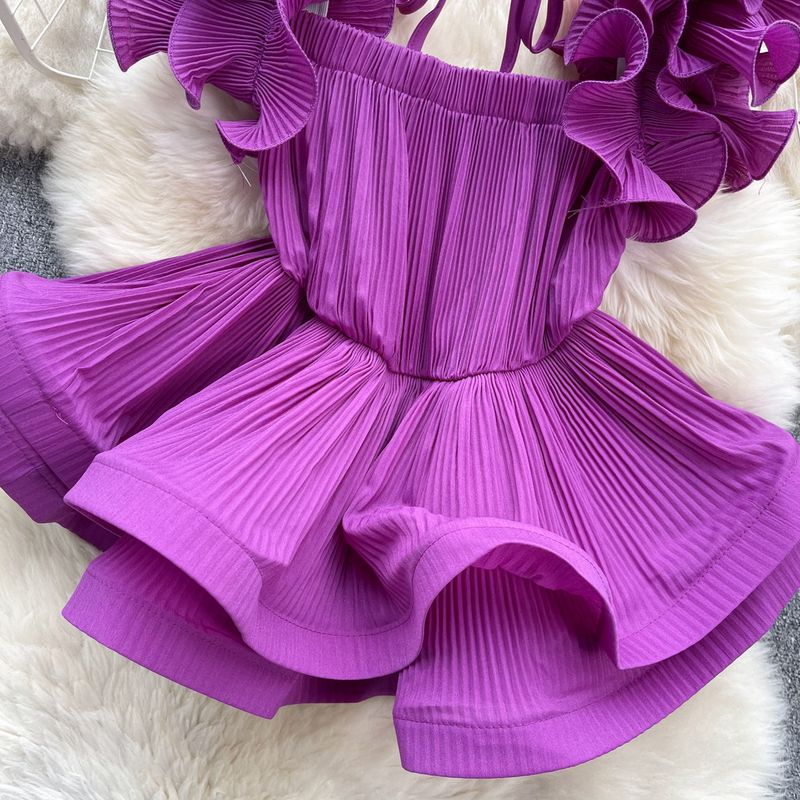 Damenbekleidung Modische und einzigartige Oberteile für Damen im Frühling und Herbst, neue Styles 1 Design-Sinn, gerüschter, plissierter Hemdtrend mit Bindegürtel in der Taille_voghion.com