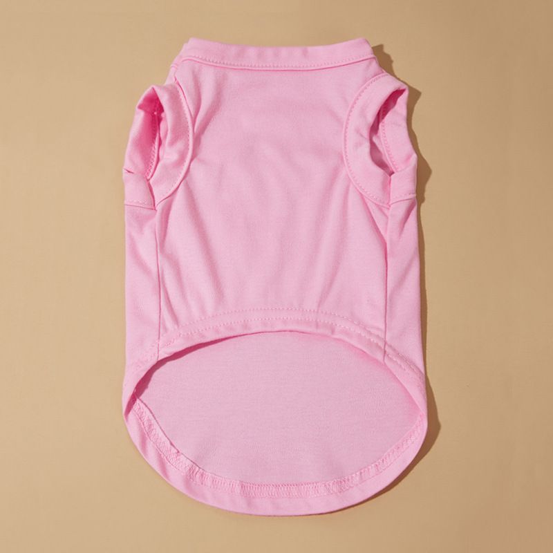 Solid Color Four Seasons T-Shirt Cat Vest Dog Clothes Pet Apparel_voghion.com