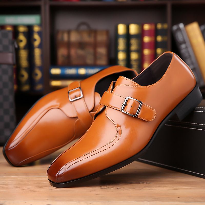 Männer Business Casual Kleed Oxfords Formell Lace-Up Schong fir Büro, Partyen an Alldag_voghion.com