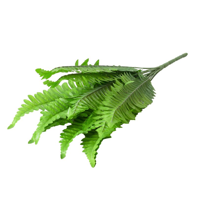 Artificial flowers and green plants potted flowers and green leaves plant wall decoration simulation fern leaves 18 large Persian leaves_voghion.com
