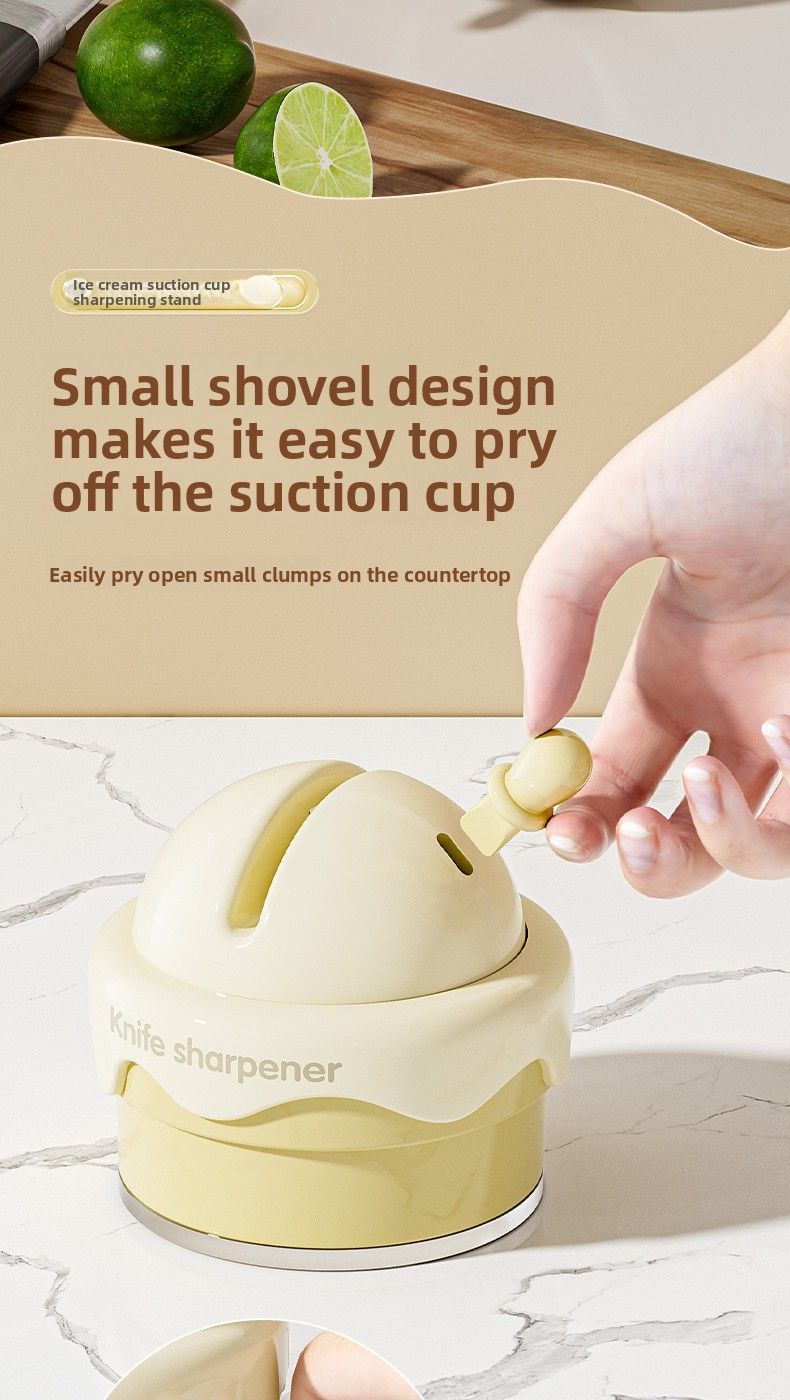Przyssawka do lodów, nożyczki kuchenne, narzędzie, artefakt, nowy, profesjonalny, szybki, ostrzałka do noży_voghion.com