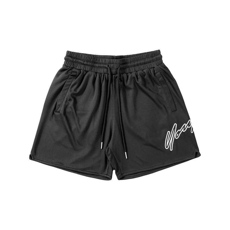 Herrkläder YOUNGLA Herrshorts Nya sommarsportfritid Snabbtorkande Strandbyxor som andas Utomhusbasketträningsbyxor_voghion.com