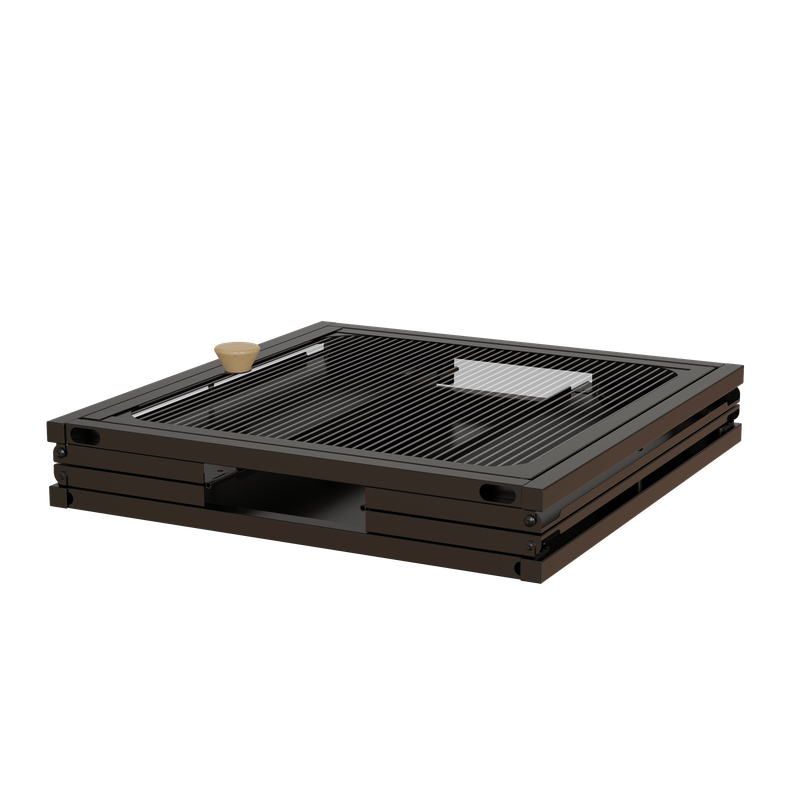 Single Sturdy & Convenient Foldable Cabinet, Durable Steel-Wood Combo With Anti-Slip Design & Quick Fold & Install, Easy To DIY Storage Container With Door, Black_voghion.com