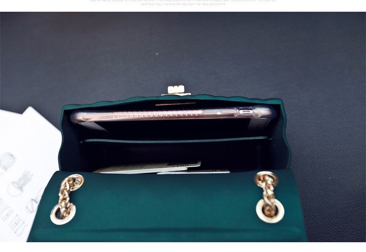 Borsa a tracolla da donna Borsa in gelatina smerigliata Borsa a tracolla Mini borsa a quadri con diamanti Stile borsa a tracolla_voghion.com