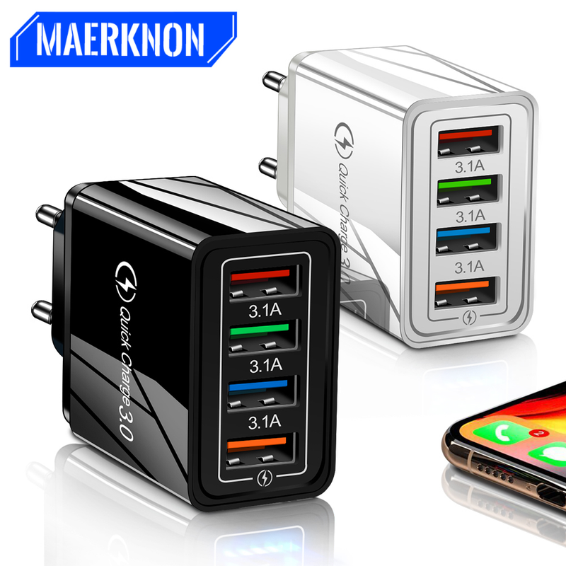 Laden Quick 3.0 48W QC 3.0 4.0 Schnellladendes tragbares USB-Ladegerät für Mobiltelefone, geeignet für iPhone Samsu_voghion.com