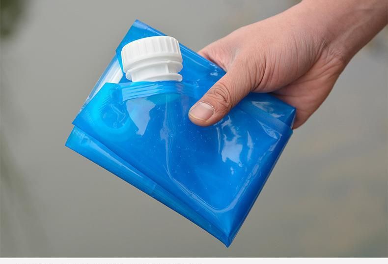 Tragbare faltbare Aufbewahrungstasche für den Außenbereich, Kunststoffblase, Wassertransport, Sport, Wandern, Bergsteigen, Ausguss mit großer Kapazität_voghion.com