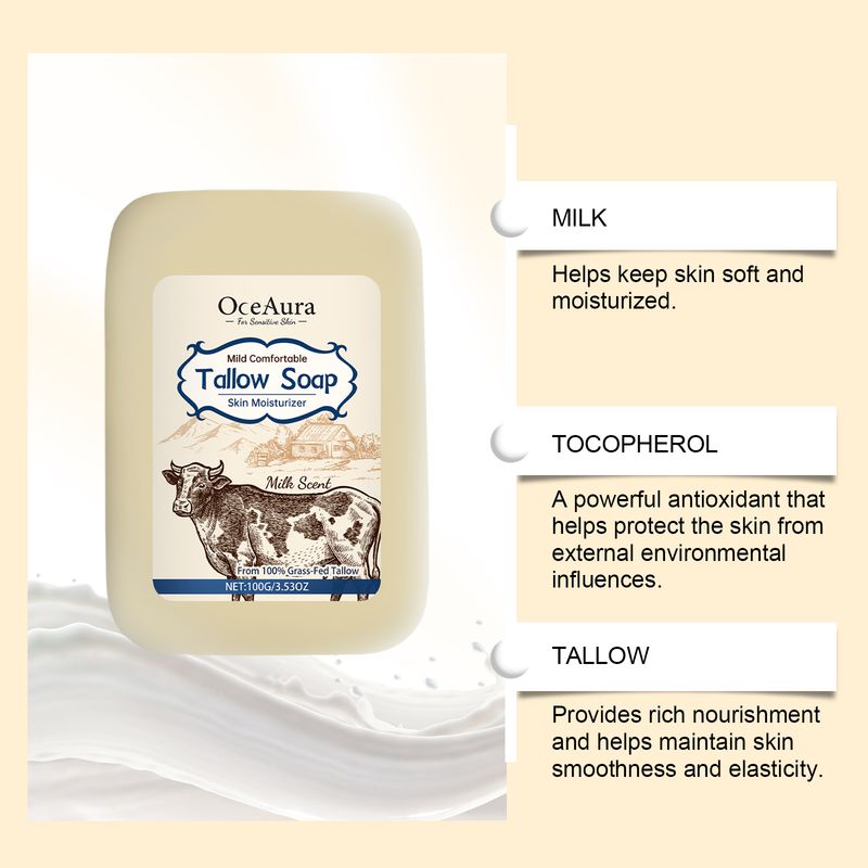 OceAura Tallow Soap Gently Cleanses And Moisturizes All Over The Skin_voghion.com